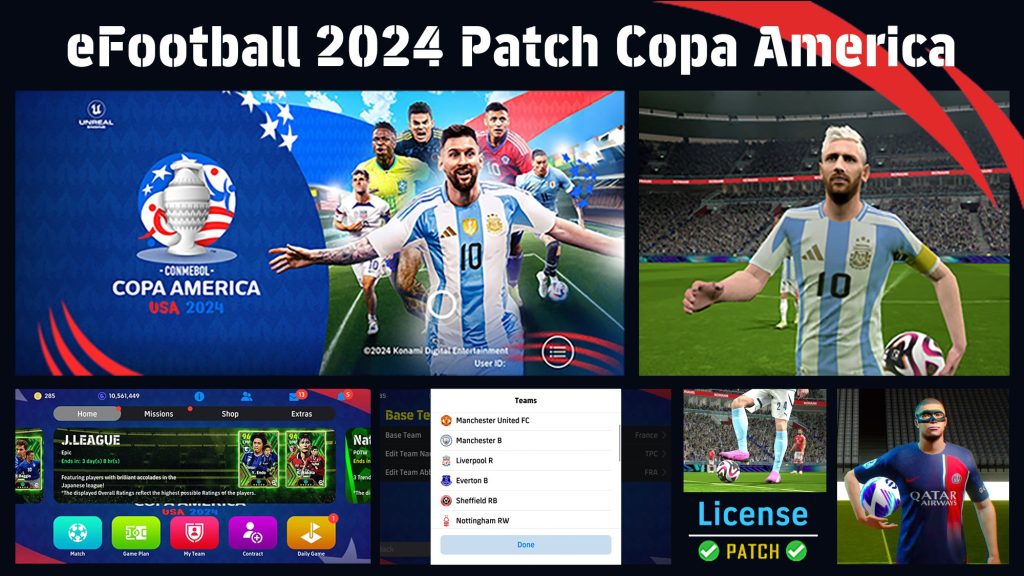 Copa America 2024 Patch for eFootball 2024 Mobile